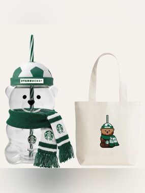 STARBUCKS RESERVE Bearista™ Cold Cup + Tote Bag (FIFA World Cup)